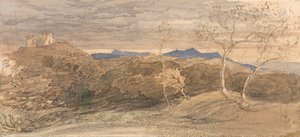 Galler'deki sahne by Samuel Palmer