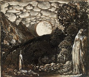 Dolunay Altında Çobanlar, c1829-1830 by Samuel Palmer