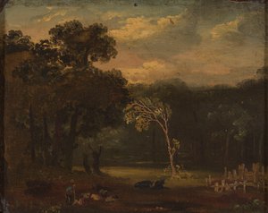 Sion Park'ta Doğadan Eskiz by Samuel Palmer