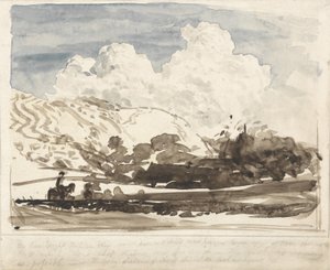 Parlak Bulut (kağıt üzerinde w/c) by Samuel Palmer