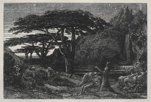 Cypress Grove, 1883. by Samuel Palmer