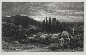 Yükselen Ay by Samuel Palmer