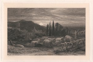 Yükselen Ay by Samuel Palmer