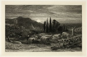 Yükselen Ay by Samuel Palmer