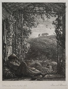 Uyuyan Çoban by Samuel Palmer