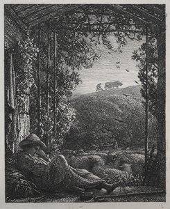 Uyuyan Çoban by Samuel Palmer