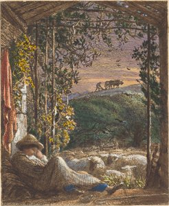 Uyuyan Çoban; Sabahın erken saatleri by Samuel Palmer