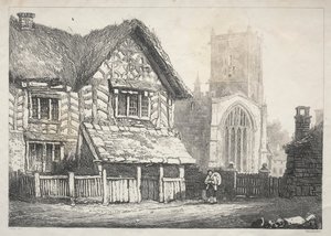 İngiltere'nin Kuzeyinde Bir Dizi Eski Bina ve Kır Evleri: Helmsley by Samuel Prout