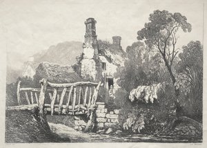 İngiltere'nin Kuzeyinde Bir Dizi Eski Bina ve Kır Evleri: Byland Yakınında by Samuel Prout