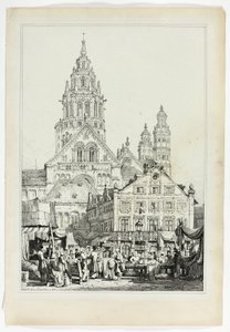 Mainz'deki Katedral by Samuel Prout