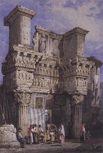 Nerva Forumu, Roma by Samuel Prout