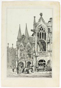 Otel de Ville, Brunswick by Samuel Prout