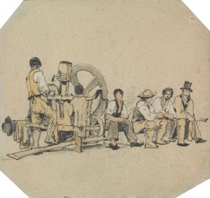Figürlü Mekanik Öğütücü by Samuel Prout