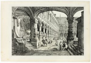 Prens Sarayı, Liege by Samuel Prout