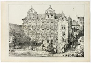 Heidelberg'deki Kalenin bir parçası by Samuel Prout