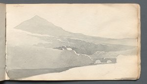 Sketchbook: "Köprü ile Dağ Manzarası" by Samuel Prout