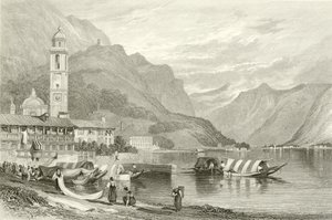 Como Gölü, İtalya by Samuel Prout