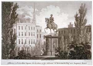 Leicester Meydanı, Westminster, Londra, c1805