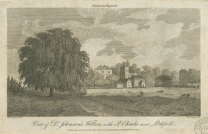 Lichfield - "Dr. Johnson"ın Söğüt Ağacı: gravür, nd [c 1804]