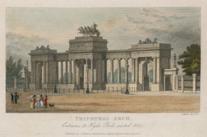 Zafer Takı, Hyde Park Corner'a giriş, Londra, 1827'de dikildi