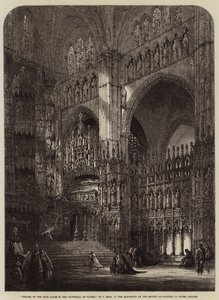 Toledo Katedrali'ndeki Yüksek Sunak Şapeli by Samuel Read