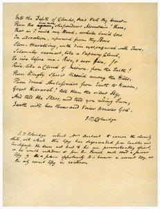 Vale of Chamouny'de Gün Doğumundan Önce İlahi, ilk kez 1802'de basılmıştır. by Samuel Taylor Coleridge