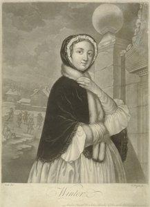 Kış (mezzotint) by Samuel Wale