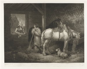 de stal içinde Gesprek Rustik Konuşma (nesne üzerinde başlık) by Samuel William Reynolds (I)