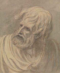 Sola Bakan Sakallı Bir Adamın Başı by Samuel de Wilde