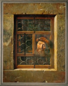penceredeki adam by Samuel van Hoogstraaten