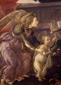 Madonna ve Üç Melekli Çocuk (Madonna del Padiglione), Mesih