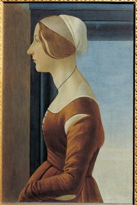 Genç Kadın Portresi (Simonetta Vespucci veya Clarice (Clarisse) Orsini), c.1475 (resim)