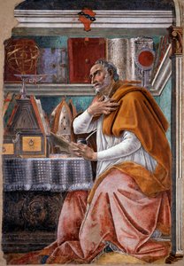 Aziz Augustine (fresk by Sandro Botticelli