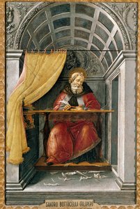Aziz Augustine hücresinde Resim Alessandro di Mariano dei Filipepi dit Sandro Botticelli (1445-1510). Tuval üzerine tempera by Sandro Botticelli