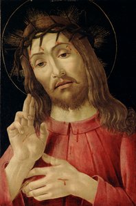 Dirilen İsa, c.1480 (ahşap panel üzerine boya) by Sandro Botticelli