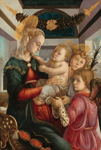 Madonna ve Meleklerle Çocuk, 14651470. by Sandro Botticelli