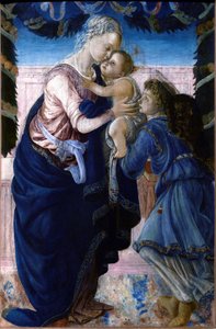 Bir Melek ile Madonna ve Çocuk by Sandro Botticelli