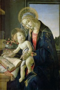 Kitabın Madonna'sı (Tempera ve ahşap panel üzerine yağlı boya) c. 1480-81