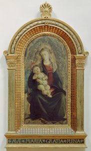 Meryem bir melek zaferinde çocukla by Sandro Botticelli