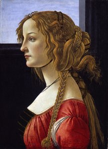 Genç Bir Kadının Profil Portresi Simonetta Vespucci, yaklaşık 1476
