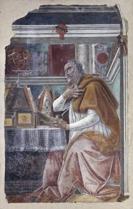 Aziz Augustine Çalışmasında by Sandro Botticelli