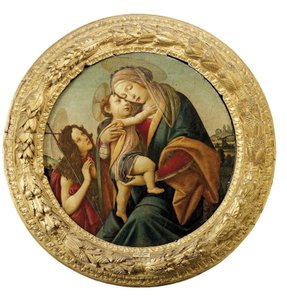 Genç Aziz Vaftizci Yahya ile Madonna ve Çocuk by Sandro Botticelli