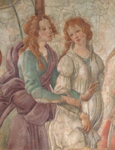 Bir kıza hediyeler sunan Venüs ve Güzeller, 1480–83, by Sandro Botticelli