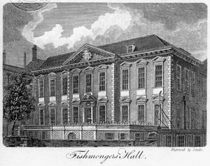 Balıkçılar Salonu, Londra Şehri, 1811.