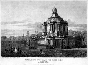 Concord Tapınağı, Green Park, Westminster, Londra, 1814.