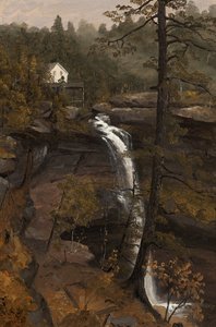 Kauterskill Şelaleleri by Sanford Robinson Gifford