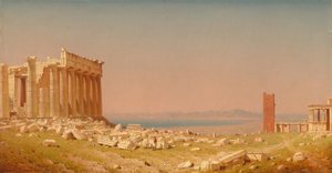 Parthenon Harabeleri, 1880. by Sanford Robinson Gifford