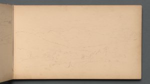 Eskiz defteri, sayfa 10: Carter Dağı, 1859. by Sanford Robinson Gifford