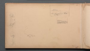 Sketchbook, sayfa 37: Maine Landscape Vignittes, 1859. by Sanford Robinson Gifford
