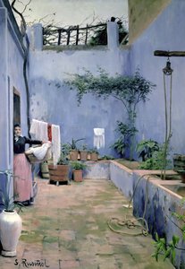 Veranda İçi (tuval üzerine yağlı boya)
